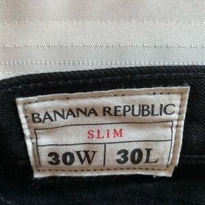 Men Banana Republic Black Jean. Worn three times